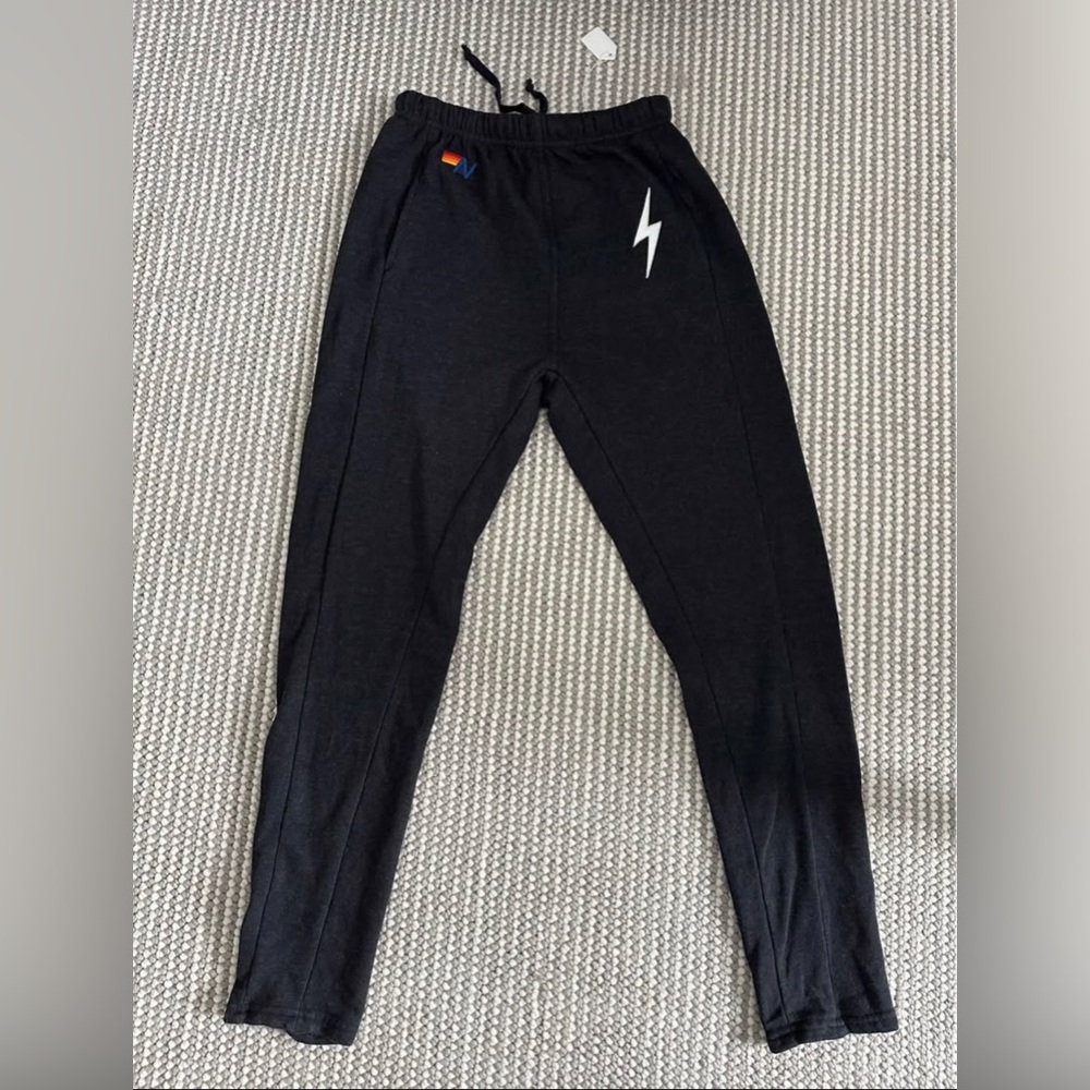 brand new with tags Aviator Nation BOLT STITCH JOGGER SWEATPANTS - BLACK. Small.